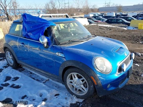 2008 MINI Cooper Hardtop S with VIN WMWMF73548TV34478, listed as a IAAI auction lot 41388783 with 74,564 mi miles. Bid and sale history available at carsss.com. Image 1.