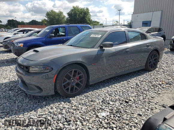 2019 Dodge Charger Scat Pack z VIN 2C3CDXGJ2KH633854, wystawiony jako Copart lot #53296705 z przebiegiem 74 285 mil mil oraz Czysty tytuł • Clean title. Historia ofert i sprzedaży dostępna na DreamBid. Obrazek 1.