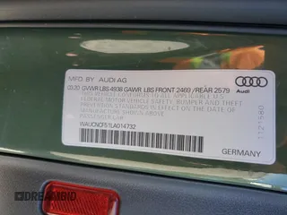 2020 Audi A5 Sportback Premium Plus with VIN WAUCNCF51LA014732, listed as a Copart auction lot 45101783 with 47,636 mi miles. Bid and sale history available at carsss.com. Image 14.