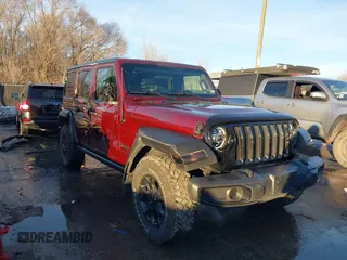 2022 Jeep Wrangler Unlimited Sport with VIN 1C4HJXDG1NW106171, listed as a IAAI auction lot 41357206 with 36,932 mi miles and . Bid and sale history available at DreamBid. Image 1.