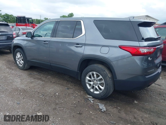 2020 Chevrolet Traverse LS with VIN 1GNERFKW3LJ237541, listed as a IAAI auction lot 42372625 with 107,470 mi miles and . Bid and sale history available at DreamBid. Image 3.