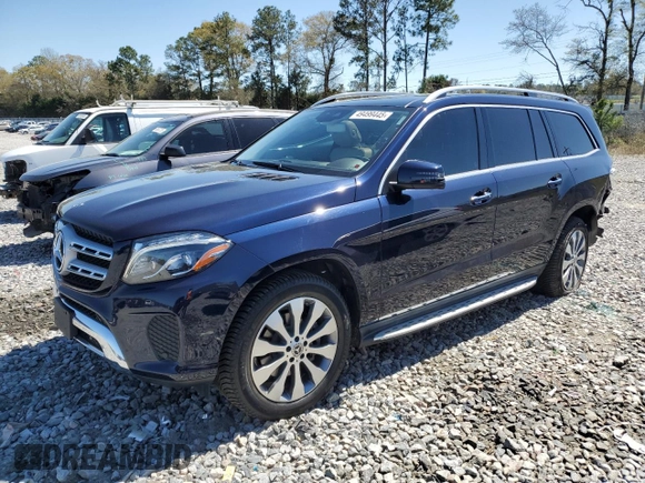 2018 Mercedes-Benz GLS 450 with VIN 4JGDF6EE7JB149174, listed as a Copart auction lot 49499445 with 90,870 mi miles and Salvage Title. Bid and sale history available at DreamBid. Image 1.