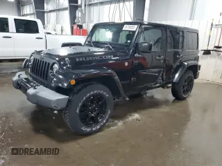 2014 Jeep Wrangler Unlimited Sahara z VIN 1C4BJWEG2EL267449, wystawiony jako Copart lot #55750055 z przebiegiem 114 841 mil mil oraz Szkoda całkowita • Salvage title. Historia ofert i sprzedaży dostępna na DreamBid. Obrazek 1.