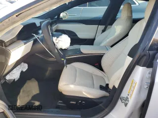 2022 Tesla Model S Plaid with VIN 5YJSA1E66NF467523, listed as a Copart auction lot 49731225 with Not Provided miles and Salvage Title. Bid and sale history available at DreamBid. Image 7.