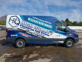 2017 Ford Transit with VIN 1FTYR2CM1HKB20585, listed as a IAAI auction lot 41769400 with Not Provided miles. Bid and sale history available at carsss.com. Image 14.