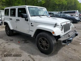 2016 Jeep Wrangler Unlimited Sahara z VIN 1C4HJWEGXGL198684, wystawiony jako Copart lot #49936525 z przebiegiem 158 396 mil mil oraz Szkoda całkowita • Salvage title. Historia ofert i sprzedaży dostępna na DreamBid. Obrazek 4.