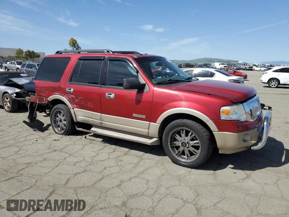 2007 Ford Expedition Eddie Bauer z VIN 1FMFU18587LA39587, wystawiony jako Copart lot #51961305 z przebiegiem 149 206 mil mil oraz Szkoda całkowita • Salvage title. Historia ofert i sprzedaży dostępna na DreamBid. Obrazek 4.