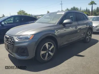 2023 Audi Q5 S line Premium Plus with VIN WA1EAAFY5P2157781, listed as a Copart auction lot 59188395 with 9,971 mi miles and Salvage title. Bid and sale history available at DreamBid. Image 1.