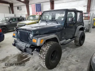 2006 Jeep Wrangler SE with VIN 1J4FA29S36P724699, listed as a Copart auction lot 41764425 with 129,016 mi miles and Salvage Title. Bid and sale history available at carsss.com. Image 1.