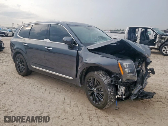 2020 Kia Telluride SX with VIN 5XYP54HCXLG052451, listed as a Copart auction lot 58738965 with 77,155 mi miles and Salvage title. Bid and sale history available at DreamBid. Image 4.