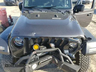 2022 Jeep Wrangler Unlimited Willys with VIN 1C4HJXDG1NW102069, listed as a Copart auction lot 52353995 with 33,328 mi miles and Salvage Title. Bid and sale history available at DreamBid. Image 12.