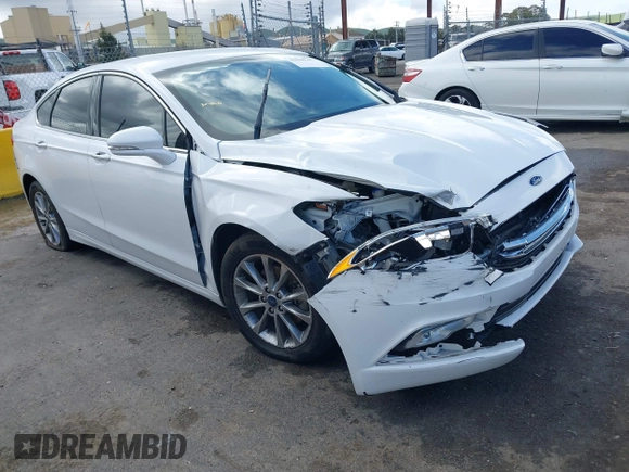 2017 Ford Fusion SE with VIN 3FA6P0HD5HR294185, listed as a IAAI auction lot 41818547 with 115,008 mi miles. Bid and sale history available at carsss.com. Image 1.