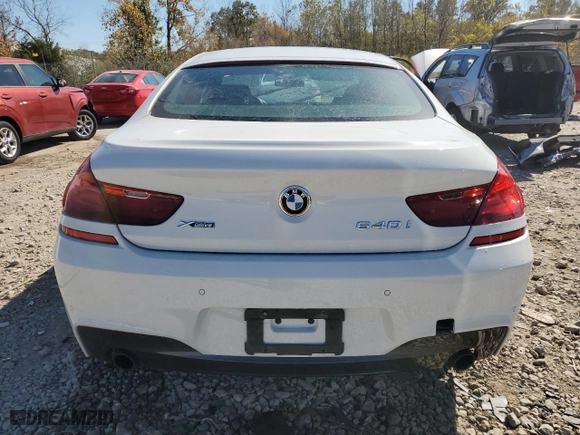 2014 BMW 6 Series 640i xDrive with VIN WBA6B8C56ED452767, listed as a Copart auction lot 76885324 with 99,825 mi miles and Salvage Title. Bid and sale history available at carsss.com. Image 6.
