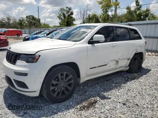2018 Jeep Grand Cherokee Overland z VIN 1C4RJECG1JC125437, wystawiony jako Copart lot #61579045 z przebiegiem 90 993 mil mil oraz Szkoda całkowita • Salvage title. Historia ofert i sprzedaży dostępna na DreamBid. Obrazek 1.