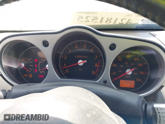 2008 Nissan 350Z Touring with VIN JN1BZ36A78M851719, listed as a IAAI auction lot 42181525 with 129,884 mi miles. Bid and sale history available at carsss.com. Image 7.