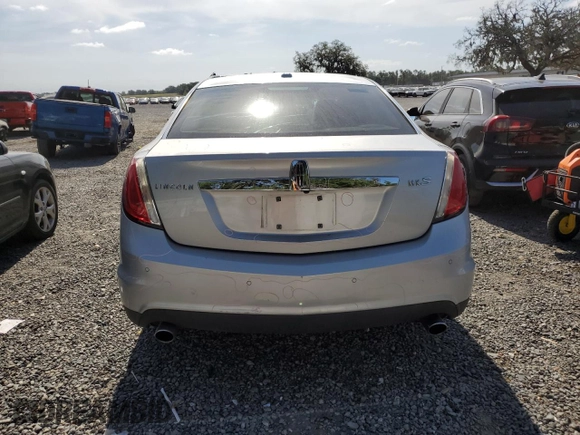 2009 Lincoln MKS with VIN 1LNHM93R29G604655, listed as a Copart auction lot 54019505 with 170,607 mi miles and Salvage Title. Bid and sale history available at DreamBid. Image 6.