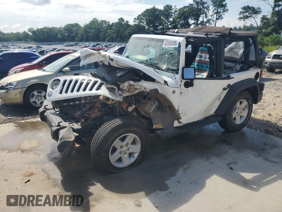 2018 Jeep Wrangler Sport S with VIN 1C4GJWAG3JL923728, listed as a Copart auction lot 62658595 with Not provided miles and Non repairable. Bid and sale history available at DreamBid. Image 1.