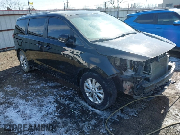 2017 Kia Sedona LX with VIN KNDMB5C17H6242614, listed as a IAAI auction lot 41572420 with 115,707 mi miles and . Bid and sale history available at carsss.com. Image 1.
