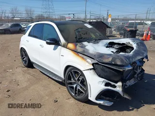 2021 Mercedes-Benz GLE 53 AMG with VIN 4JGFB6BB0MA284652, listed as a IAAI auction lot 41781323 with Not provided miles and . Bid and sale history available at DreamBid. Image 1.