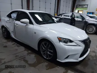 2014 Lexus IS 350 with VIN JTHCE1D2XE5003044, listed as a IAAI auction lot 41005435 with 131,817 mi miles. Bid and sale history available at carsss.com. Image 1.