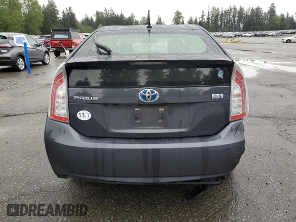 2014 Toyota Prius Four with VIN JTDKN3DU7E1765779, listed as a Copart auction lot 54732735 with 86,835 mi miles and Salvage Title. Bid and sale history available at carsss.com. Image 6.