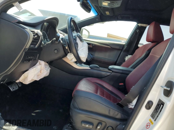 2015 Lexus NX 200t with VIN JTJBARBZ4F2023815, listed as a Copart auction lot 58347745 with 129,527 mi miles and Salvage title. Bid and sale history available at DreamBid. Image 7.