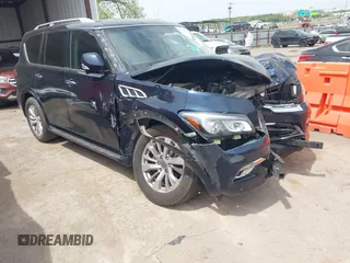 2016 Infiniti QX80 z VIN JN8AZ2NE7G9120110, wystawiony jako IAAI lot #42066197 z przebiegiem 159 315 mil mil oraz . Historia ofert i sprzedaży dostępna na DreamBid. Obrazek 1.