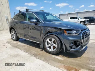 2021 Audi Q5 Premium with VIN WA1AAAFY2M2004785, listed as a Copart auction lot 56500595 with 79,376 mi miles and Salvage title. Bid and sale history available at DreamBid. Image 4.