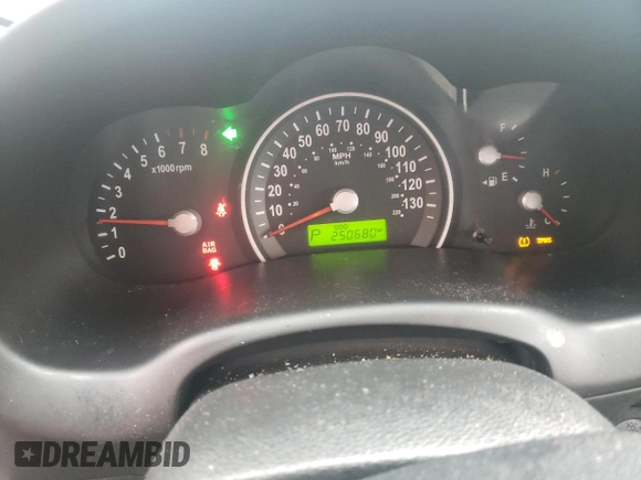 2009 Kia Sedona with VIN KNDMB133796281716, listed as a Copart auction lot 58398774 with 250,680 mi miles and Salvage Title. Bid and sale history available at carsss.com. Image 9.