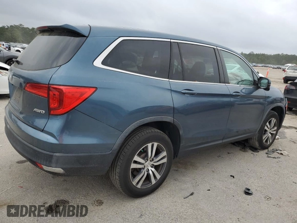 2017 Honda Pilot EX with VIN 5FNYF6H37HB072118, listed as a Copart auction lot 51147975 with 52,703 mi miles and Clean Title. Bid and sale history available at DreamBid. Image 3.