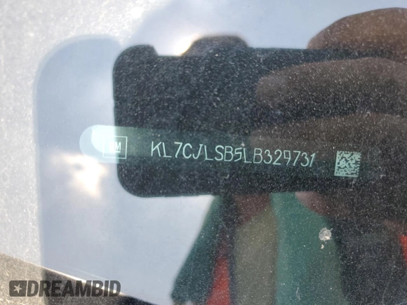 2020 Chevrolet Trax LT z VIN KL7CJLSB5LB329731, wystawiony jako Copart lot #52688482 z przebiegiem 25 658 mil mil oraz Nie do naprawy. Historia ofert i sprzedaży dostępna na DreamBid. Obrazek 10.