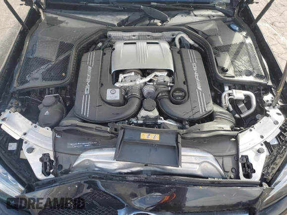 2017 Mercedes-Benz C 63 S AMG with VIN WDDWJ8HB9HF458856, listed as a Copart auction lot 50197615 with 48,293 mi miles and Salvage Title. Bid and sale history available at carsss.com. Image 11.