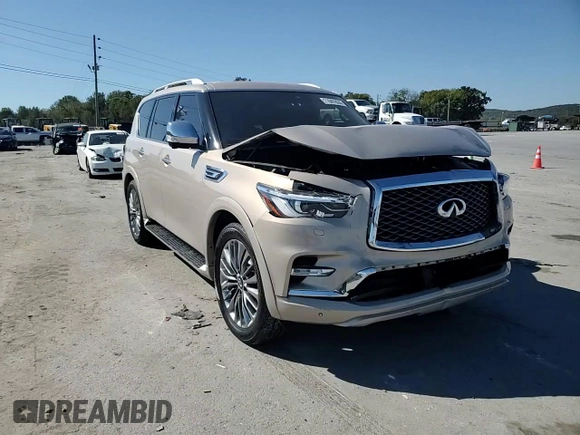 2021 Infiniti QX80 SENSORY with VIN JN8AZ2BE0M9268602, listed as a Copart auction lot 71947824 with 46,269 mi miles and Salvage Title. Bid and sale history available at carsss.com. Image 12.