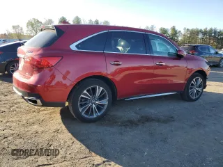 2019 Acura MDX Technology with VIN 5J8YD4H59KL003061, listed as a Copart auction lot 53265705 with 128,062 mi miles and Salvage title. Bid and sale history available at DreamBid. Image 3.