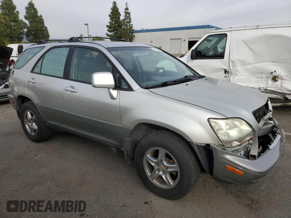 2002 Lexus RX 300 with VIN JTJGF10U620123324, listed as a Copart auction lot 79619434 with 109,231 mi miles and Salvage Title. Bid and sale history available at carsss.com. Image 4.