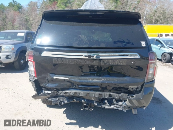 2023 Chevrolet Tahoe Commercial with VIN 1GNSKLED3PR430313, listed as a IAAI auction lot 42061257 with 22,824 mi miles and . Bid and sale history available at DreamBid. Image 16.