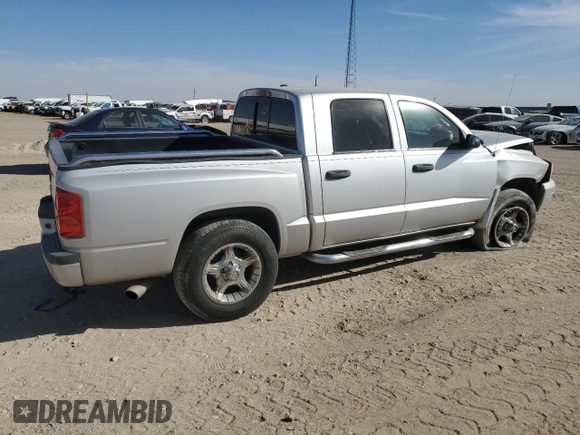2007 Dodge Dakota SLT with VIN 1D7HE48N37S107379, listed as a Copart auction lot 78156304 with 129,092 mi miles and Salvage Title. Bid and sale history available at DreamBid. Image 3.