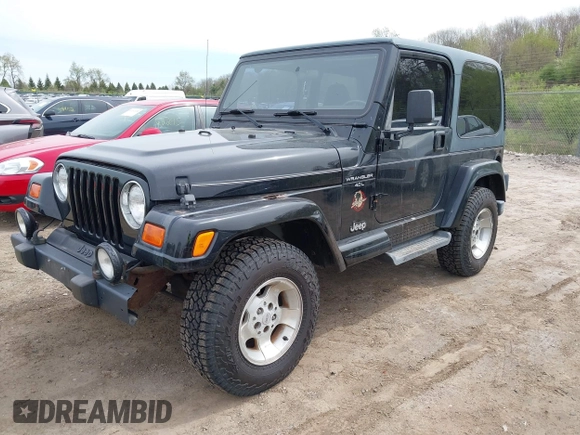 2001 Jeep Wrangler Sahara with VIN 1J4FA59S81P321733, listed as a IAAI auction lot 42164863 with 174,509 mi miles. Bid and sale history available at carsss.com. Image 2.