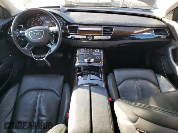 2015 Audi A8 L 4.0T with VIN WAU32AFD5FN020597, listed as a Copart auction lot 45221125 with 103,637 mi miles and Clean Title. Bid and sale history available at carsss.com. Image 8.