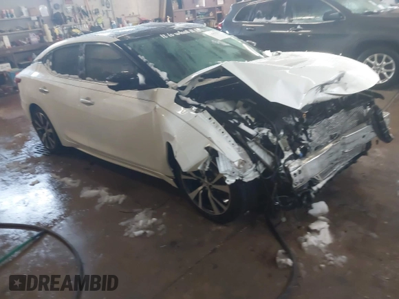 2017 Nissan Maxima SV with VIN 1N4AA6AP8HC383430, listed as a IAAI auction lot 41843529 with 105,244 mi miles and . Bid and sale history available at DreamBid. Image 1.