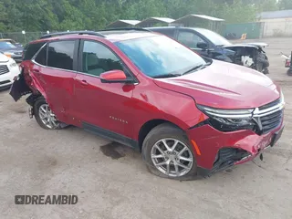 2024 Chevrolet Equinox LT z VIN 3GNAXKEG6RL130860, wystawiony jako IAAI lot #42187343 z przebiegiem 36 216 mil mil oraz . Historia ofert i sprzedaży dostępna na DreamBid. Obrazek 1.