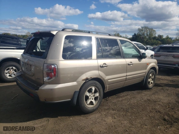 2006 Honda Pilot EX-L with VIN 2HKYF18506H515096, listed as a Copart auction lot 70725164 with 119,460 mi miles and Non Repairable. Bid and sale history available at carsss.com. Image 3.