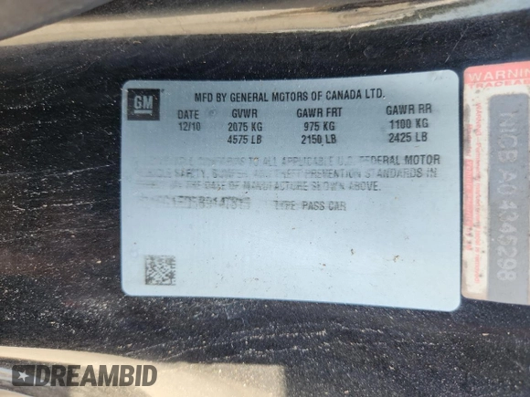 2011 Chevrolet Camaro 2LT с VIN 2G1FG1ED5B9147813, выставлен на аукционе Copart как лот 63561145 с пробегом 203 766 миль миль и Списание • Salvage title. История ставок и продаж доступна на DreamBid. Изображение 12.