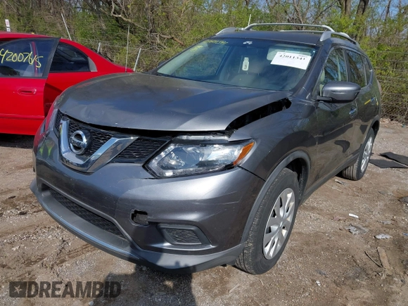 2016 Nissan Rogue S with VIN KNMAT2MT4GP661530, listed as a IAAI auction lot 42011341 with 107,498 mi miles and . Bid and sale history available at DreamBid. Image 17.