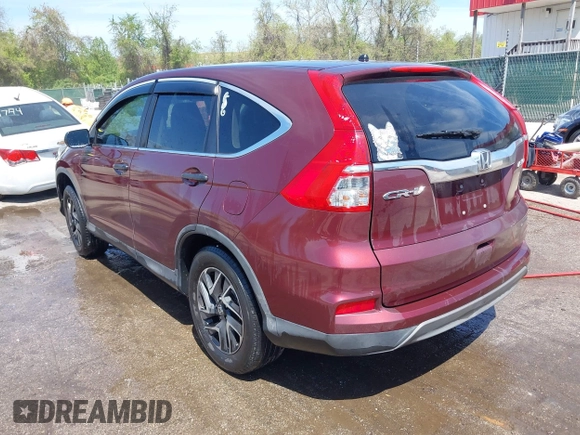 2016 Honda CR-V SE with VIN 2HKRM4H42GH715661, listed as a IAAI auction lot 42077889 with 77,402 mi miles and . Bid and sale history available at carsss.com. Image 3.
