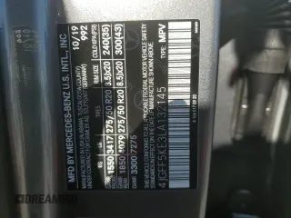 2020 Mercedes-Benz GLS 450 with VIN 4JGFF5KE3LA132145, listed as a Copart auction lot 70761804 with 61,485 mi miles and Salvage Title. Bid and sale history available at DreamBid. Image 13.