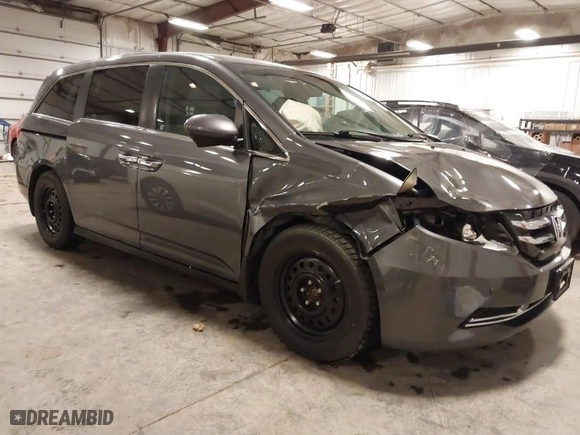 2015 Honda Odyssey EX with VIN 5FNRL5H45FB008236, listed as a IAAI auction lot 41830349 with 148,792 mi miles. Bid and sale history available at carsss.com. Image 1.