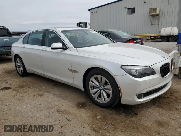 2011 BMW 7 Series 740Li with VIN WBAKB4C51BC574574, listed as a Copart auction lot 50425125 with 78,968 mi miles and Salvage title. Bid and sale history available at DreamBid. Image 4.