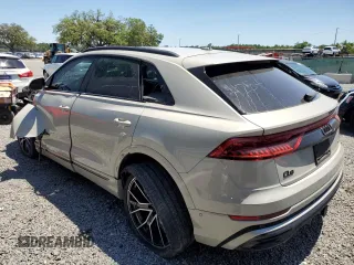 2022 Audi Q8 Prestige with VIN WA1FVBF1XND005269, listed as a Copart auction lot 50474954 with 21,283 mi miles. Bid and sale history available at carsss.com. Image 2.