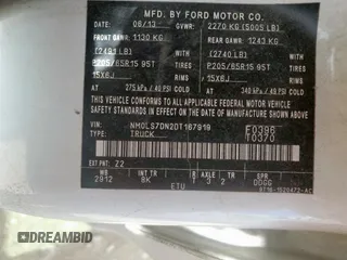 2013 Ford Transit Connect XLT z VIN NM0LS7DN2DT167919, wystawiony jako Copart lot #62305175 z przebiegiem 242 563 mil mil oraz Szkoda całkowita • Salvage title. Historia ofert i sprzedaży dostępna na DreamBid. Obrazek 12.